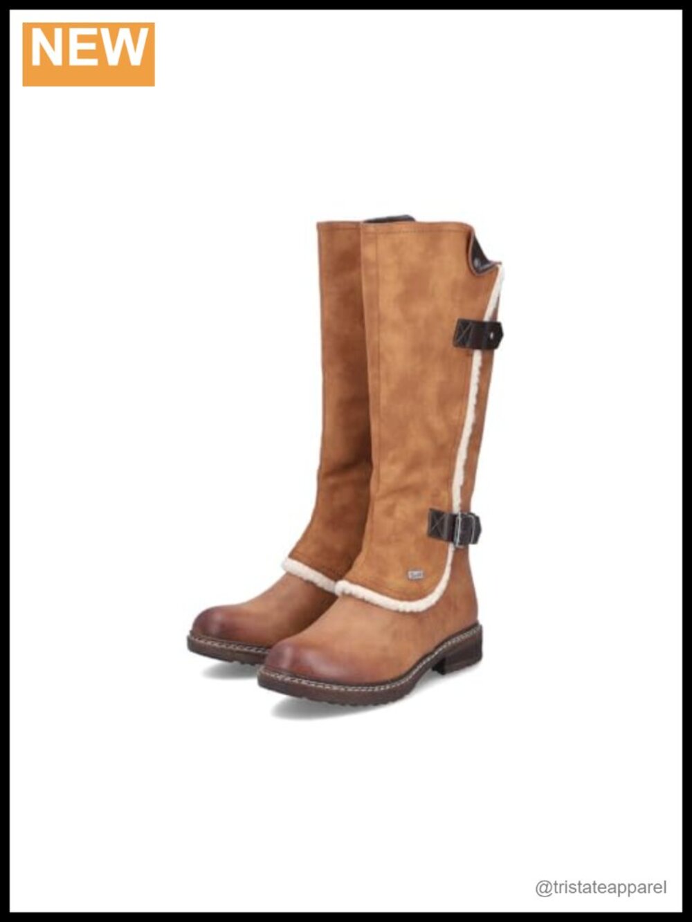 Women's Mid-Calf Winter Boots Faux Leather Zip Low Heel